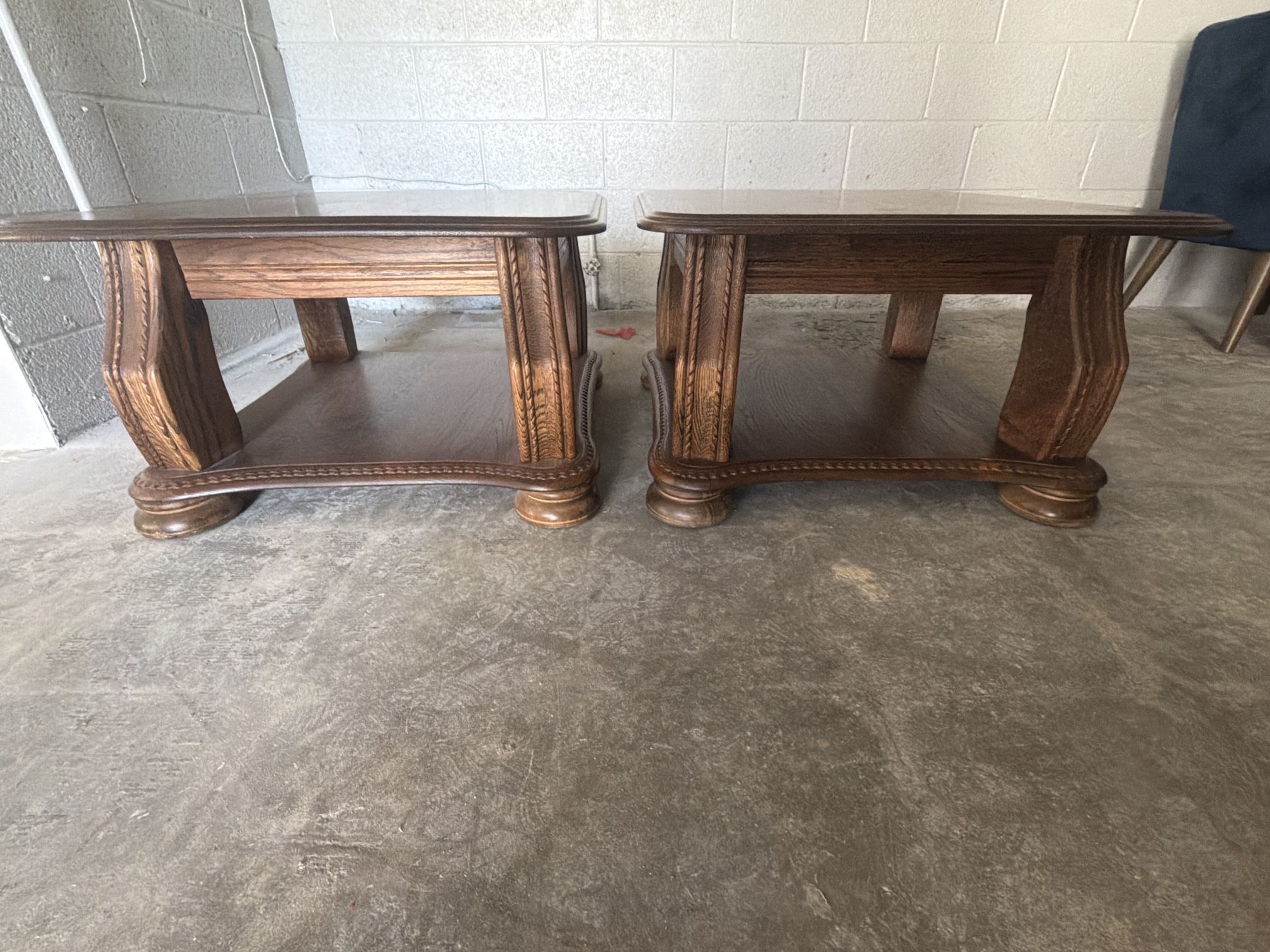 Beautiful Solid Wood End Tables (Set of 2)