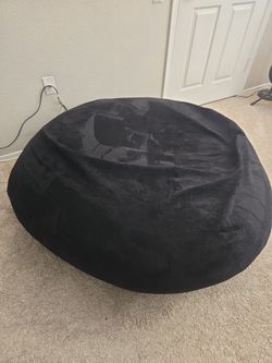 Jumbo Black Bean Bag Chair