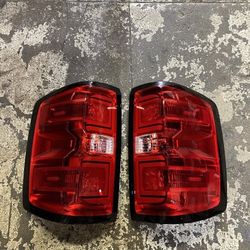 14-18 chevy silverado red oem style LED Taillights calaveras micas luces traseras