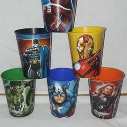 Marvel Heroes & DC Plastic Cups
