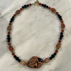 Multi Gemstone Fall Necklace