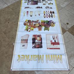 Vinyl Banner. 2.5x 8. Feet. Mini Market 