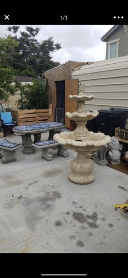 Cement water fountain