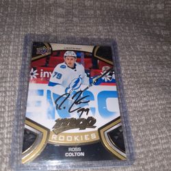 2020 2021 MVP Upper Deck Hockey Autograph Ross Colton 