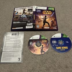 KINECT STAR WARS Game Complete CIB w/ Bonus Disc Microsoft Xbox 360 Kinect