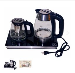 Unique Touch Cordless Tea Maker – Electric Turkish/Persian Tea Kettle Set