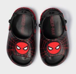 Brand new Toddler Spider-Man Clog Sandals - Black 12T