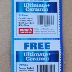 Mike's Carwash Ultimate + Ceramic Vouchers 
