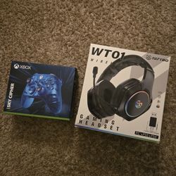 💙 Xbox Sky Cipher Wireless Controller &  Wireless Gaming Headset