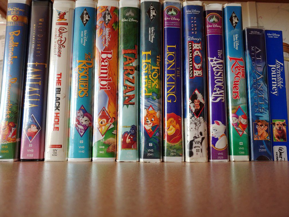 Collectable Walt DisneyVHS movies