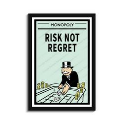 20x30 Inch Poster And Frame Monopoly Motivation Ikonick Supreme Kaws Murakami Sneakers 
