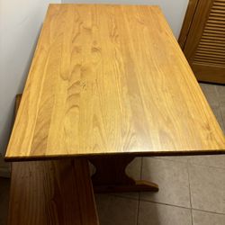 Breakfast Nook Dining Table And Bench 