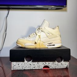 Off white Jordan 4’s size 13