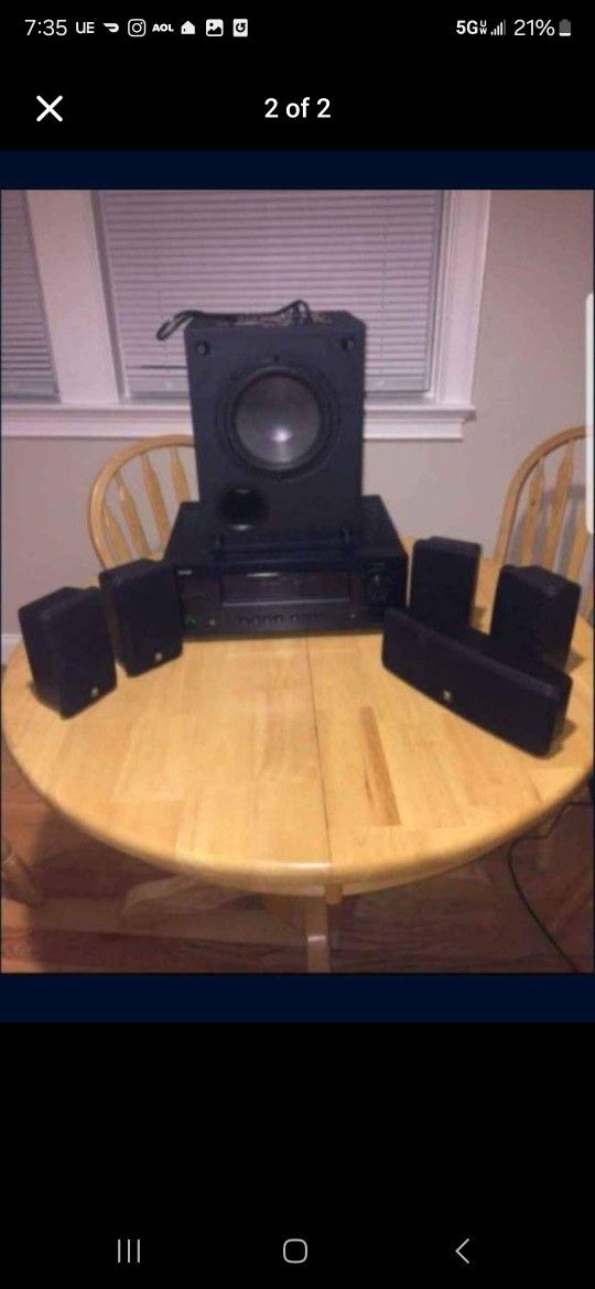 DENON RECEIVER BOSTON SPEAKERS