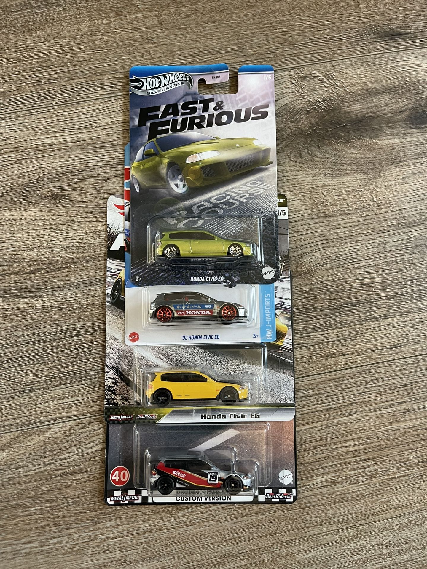 Hot wheels Honda Civic Lot Of 4