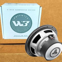 🚨 No Credit Needed 🚨 JL Audio 8W3v3-4 Bass Speaker W3v3 Series 8" 4-Ohm Subwoofer 500 Watts 🚨 Payment Options Available 🚨 