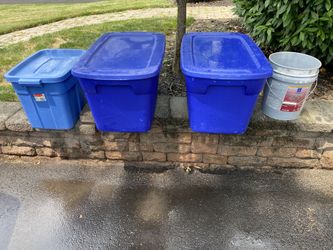 Storage Bins, 5 Gal Buckets, Planters, Pots