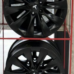 20” Tesla Model S / Y 5x120 mm Winter Set Flat Black -$795 Wheel Exchange— 20” Return Back  Black Friday Sale  Financing Available