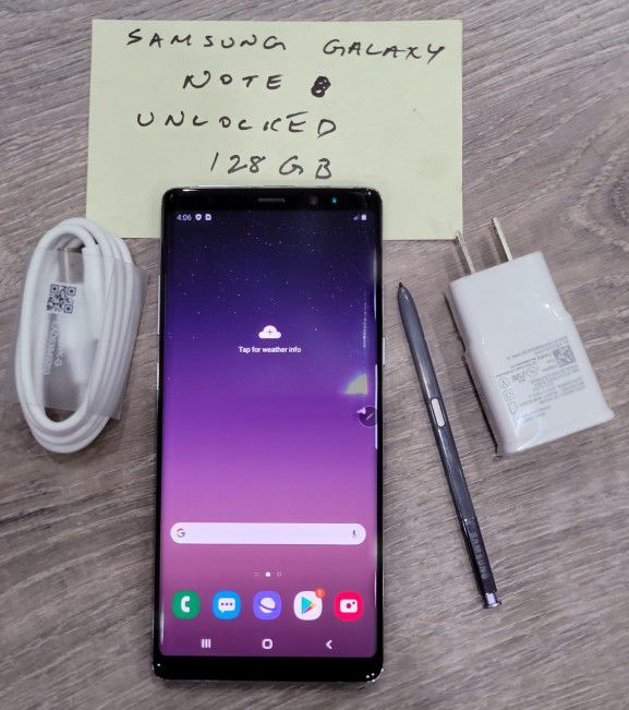 Samsung Galaxy Note 8 Unlocked 64 GB with Excellent Battery Life