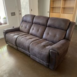 Brown Leather Recliner