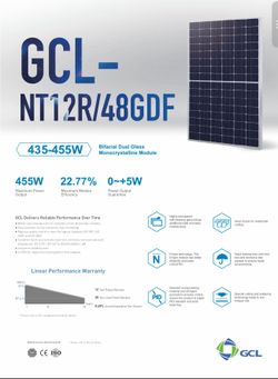 Solar Panels GCL NT12R/48GDF