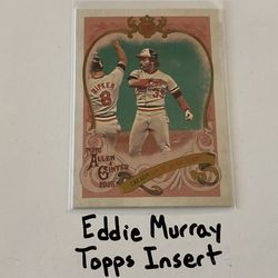 Eddie Murray Baltimore Orioles Hall of Fame 1st Baseman Topps Short Print Insert Card.