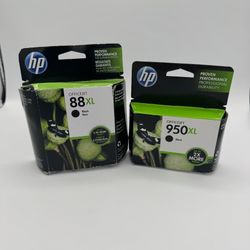 HP 88XL Black Ink Cartridge Office Jet C9396AN New Sealed 950XL CN045AN Exp 22
