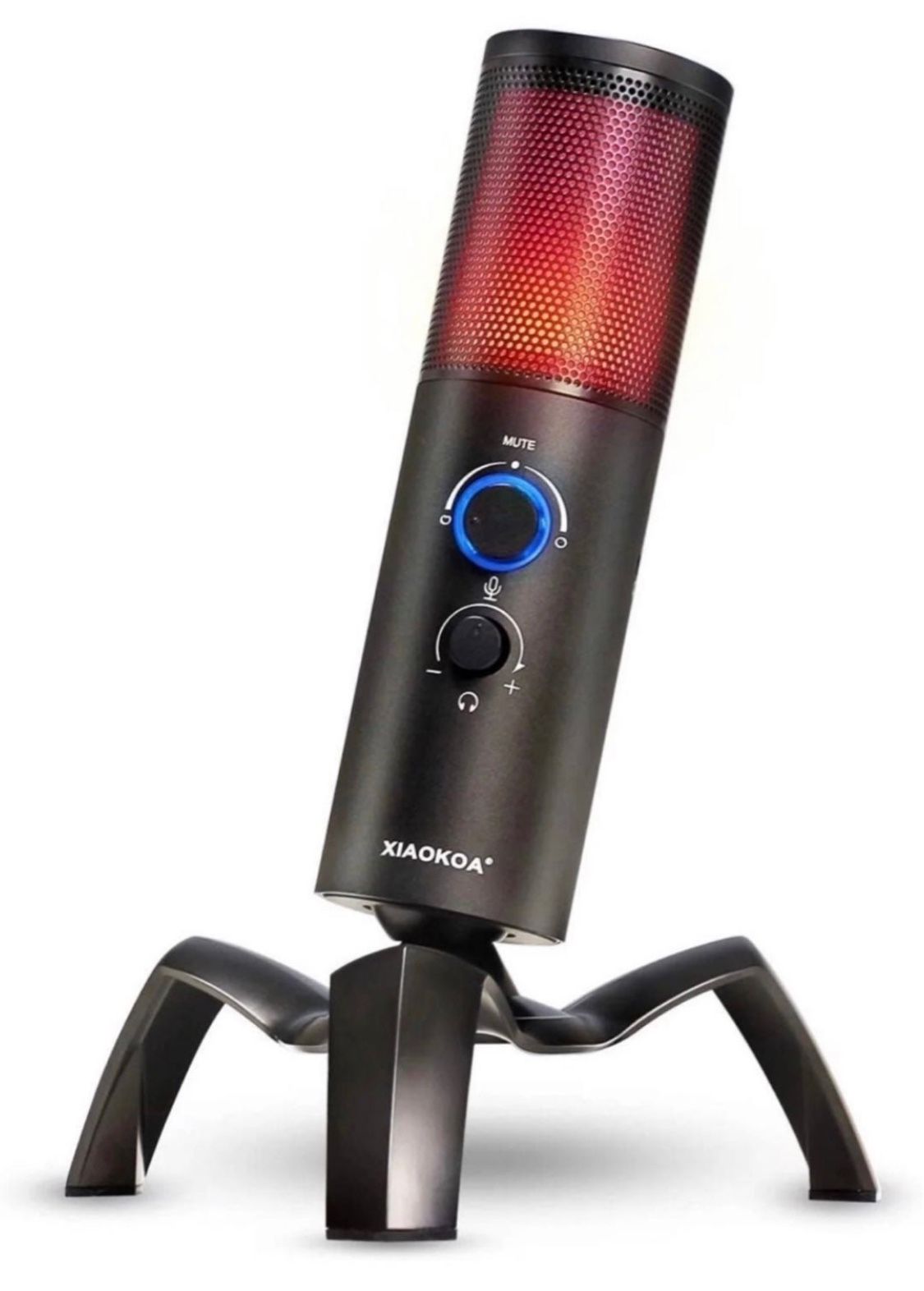 USB RGB Gaming Microphone Streaming Mic