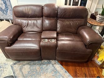 Italian leather Sofa, Loveseat and Chair