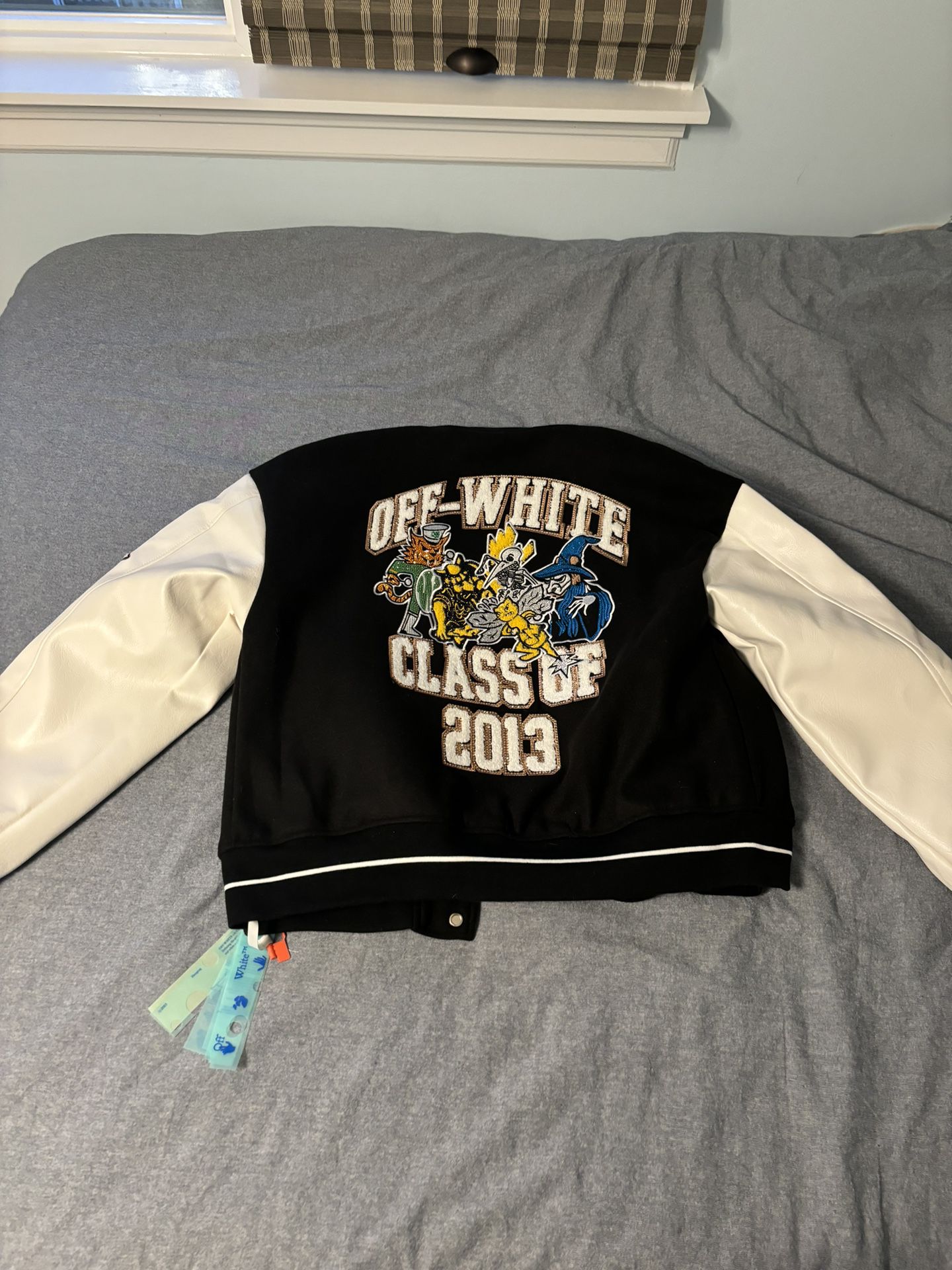 Off White Letterman Jacket XL