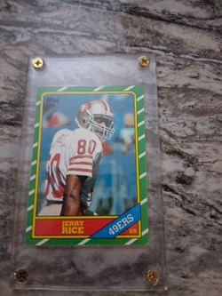 1986 Topps Jerry Rice Rookie Card #161