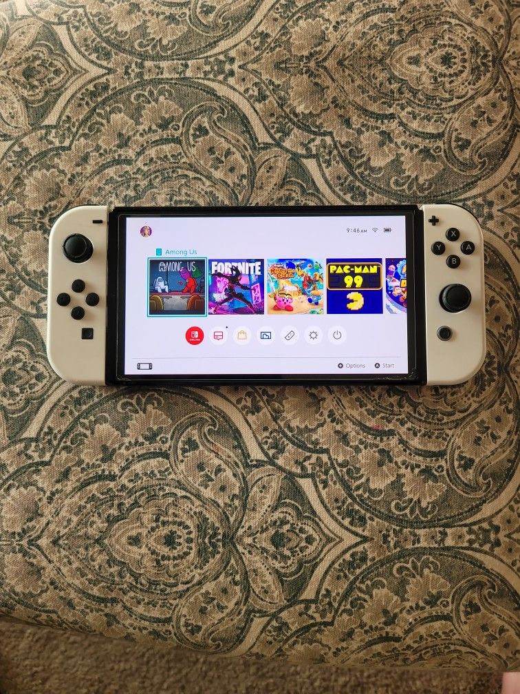Nintendo Switch White Best Model. Complete With Accessories