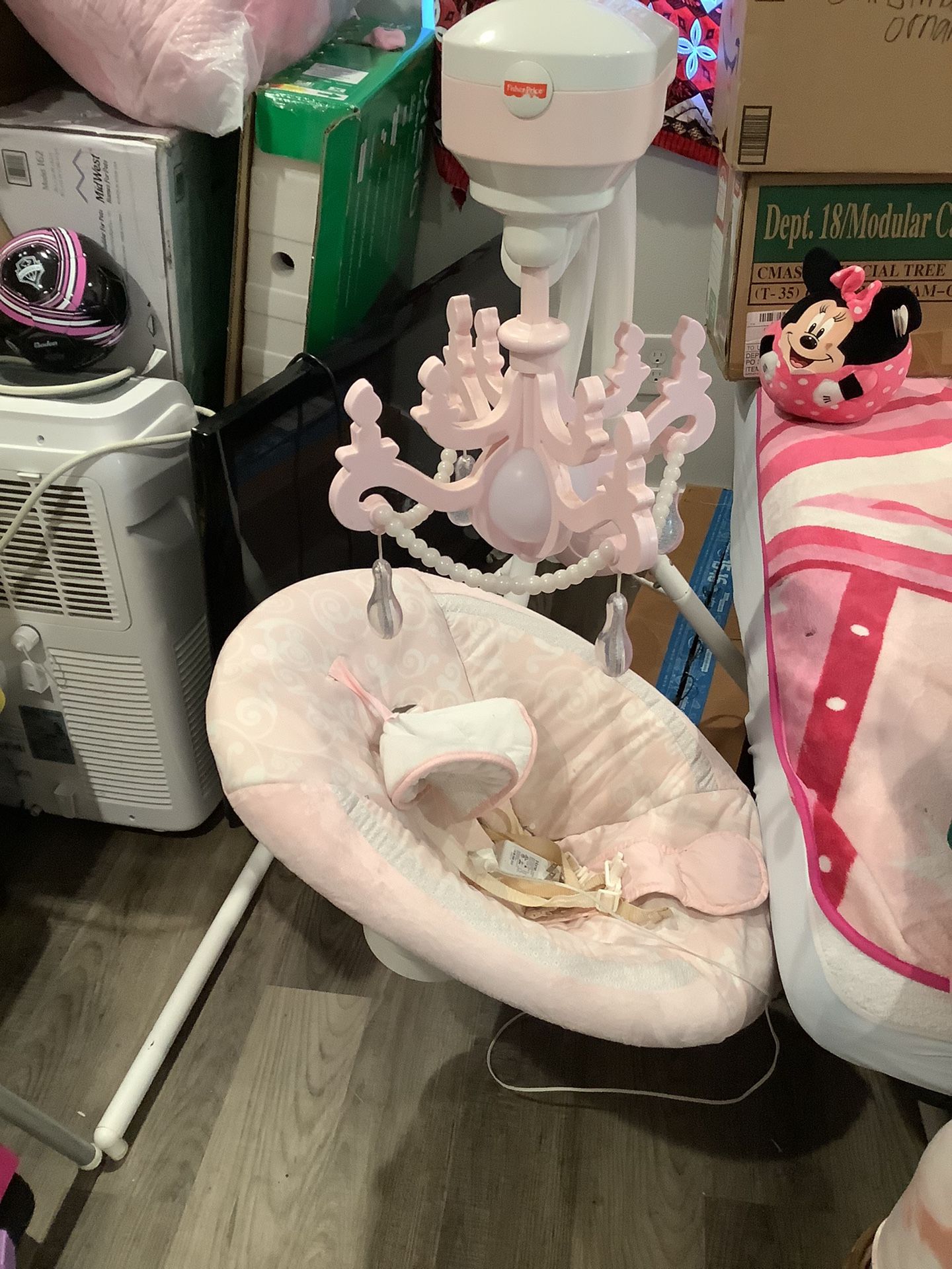 Barbie Car 20.00, Dolls all 3 For 25.00 , Pet dog bed for 25.00(brand new), animal cage for 15.00