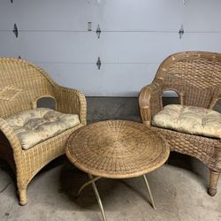 3 Pc Outdoor Wicker Furniture 
