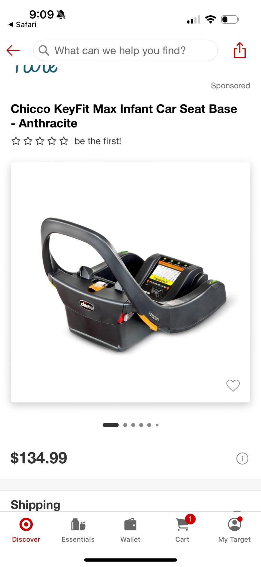 Chicco KeyFit Max Infant Car Seat Base- Anthracite