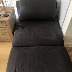 SÖDERHAMN Chaise longue - Fridtuna dark grey