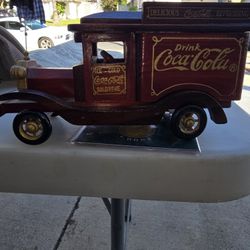 Vintage Coca Cola Wooden Truck