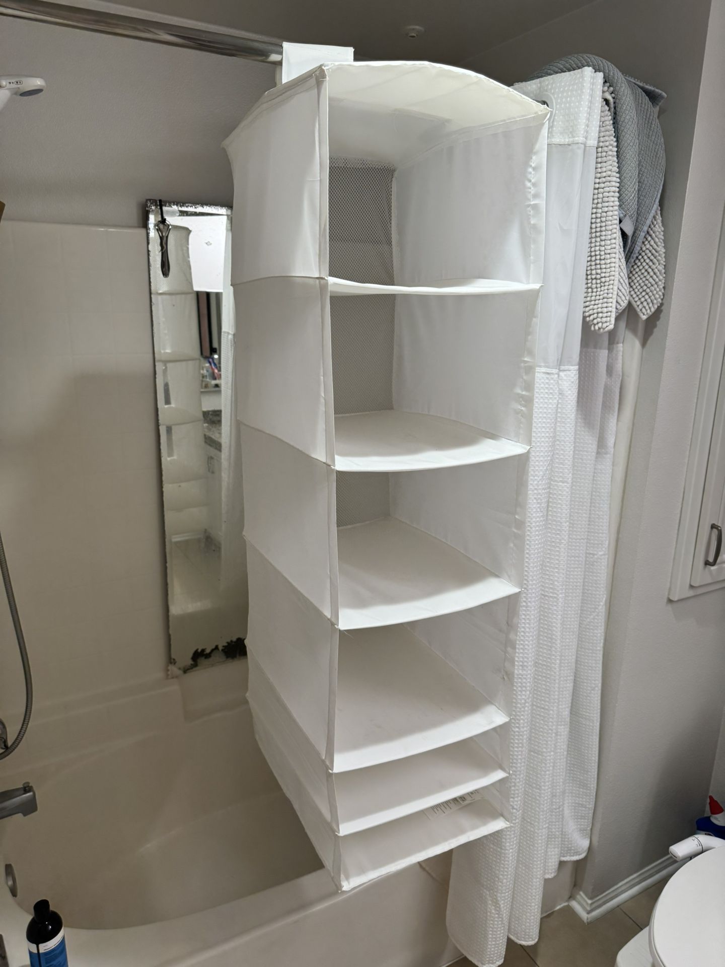 Large hanging closet 6 compartment closet organizer 47x13x18