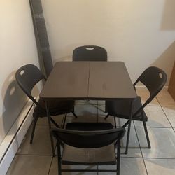Folding Table With Chairs