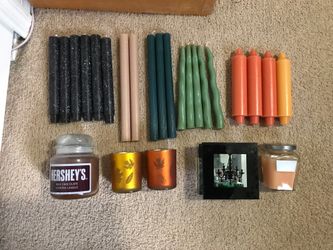 Assorted candle collection