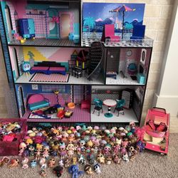 LOL House, LOl Dolls, LOL Car and Lots of Accessories 