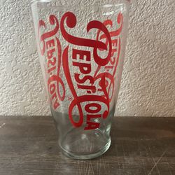 Pepsi Vintage Pesi~Cola Wide Mouth Glass. Excellent