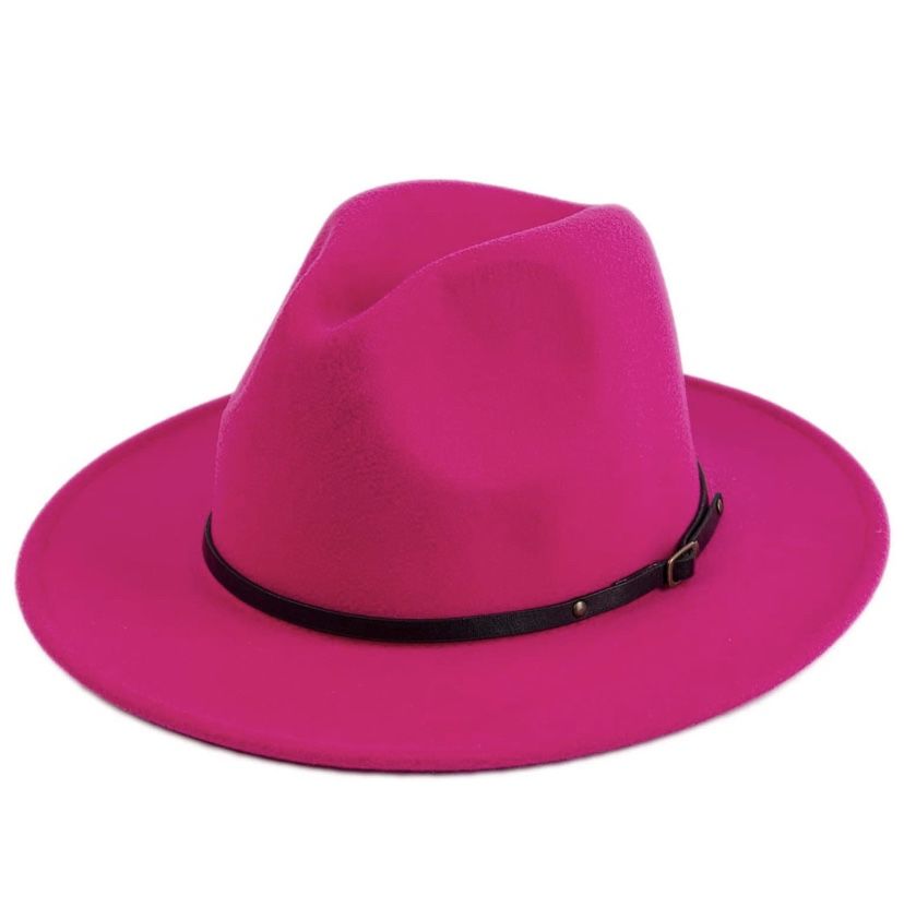 Pink Breast Cancer fedora hat