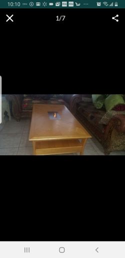 Fire coffee table and sofa set