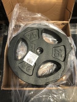 Barbell disck plates set of 25lb 1inch