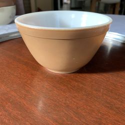 Vintage Pyrex 401 Brown Town And Country Bowl