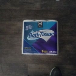 Nine Large Rolls Of Toilet Paper