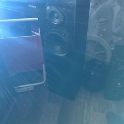 Three Way Towers Up Firing Tweeters Plus 8” Sub + 4”  Mid sub 