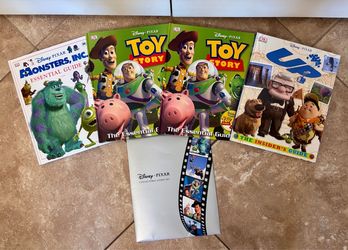 Disney Pixar DK Guide Books & Collectible Litho Set