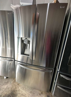 LG 3‑Door French Door Refrigerator — Stainless, Clean, Ready